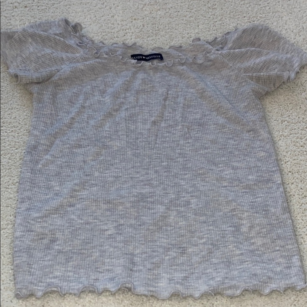 Off the shoulder crop top